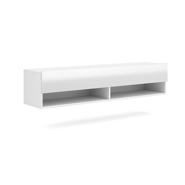 Pensile Tv Con 2 Nicchie E 2 Ante - L140 Cm-image