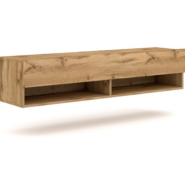 Pensile Tv Con 2 Nicchie E 2 Ante - L140 Cm-image