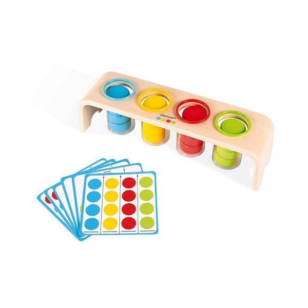 Gioco Educativo Di Selezione Dei Colori In Legno Janod - Gioco Di Abilità Motoria Per Bambini Dai 2 Anni In Su-image