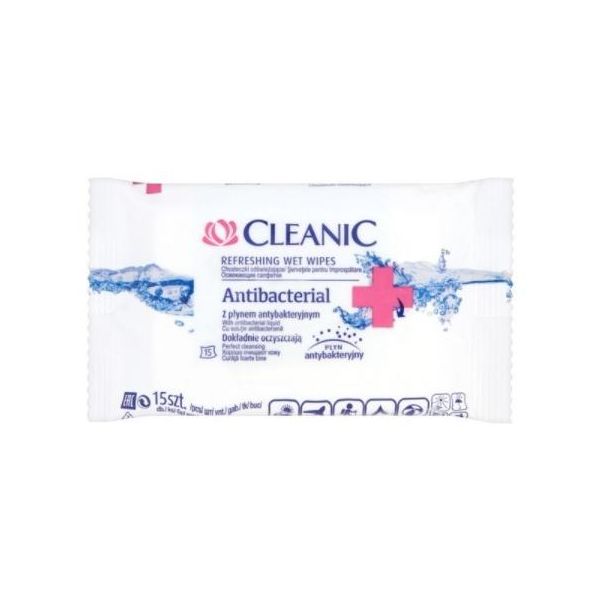 Cleanic, Salviette Umidificate, Antibatteriche, 15 Pezzi-image