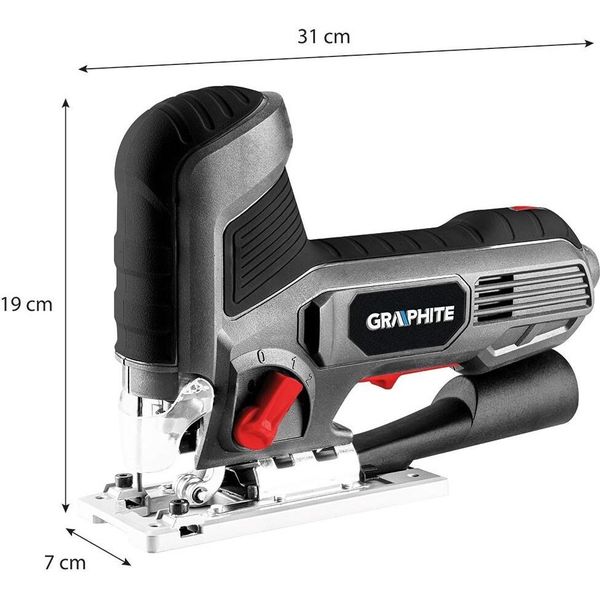 Seghetto Alternativo 600W, Velocità Di Corsa 800-3000 Min-1, Con Impugnatura A Corpo-image