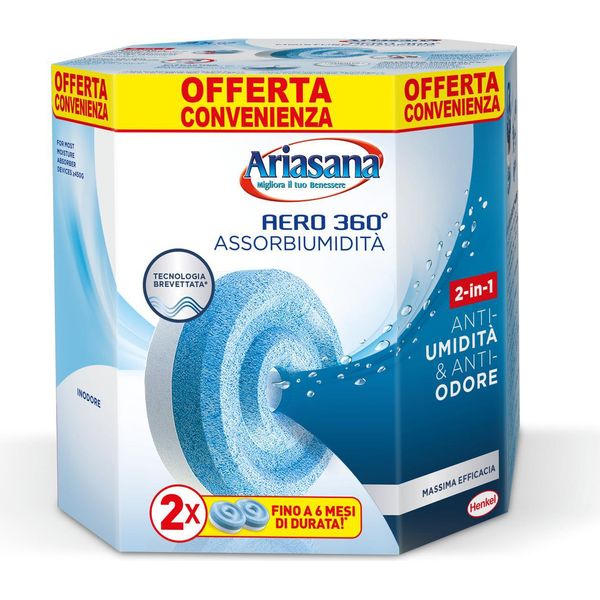 Ariasana Aero Tab Inodore Bipack 2X450G-image