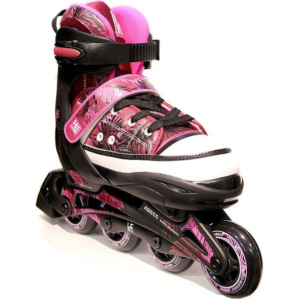 Krf Jungle Pattini In Linea Nero, Rosa Eu 29-32 Ragazzi, Ragazze Nero, Rosa Eu 29-32-image