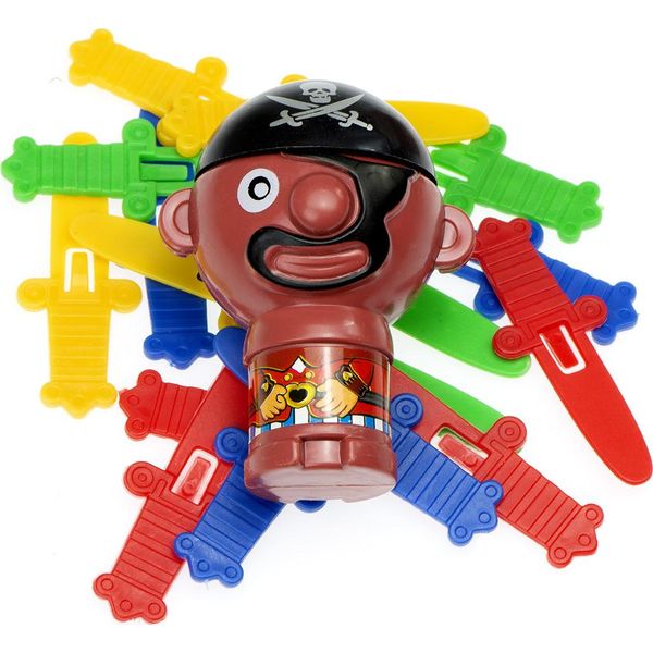 Gioco Arcade Il Barile Del Pirata Pazzo Accoltella Il Pirata 9 X 9 X 12,5 Cm-image