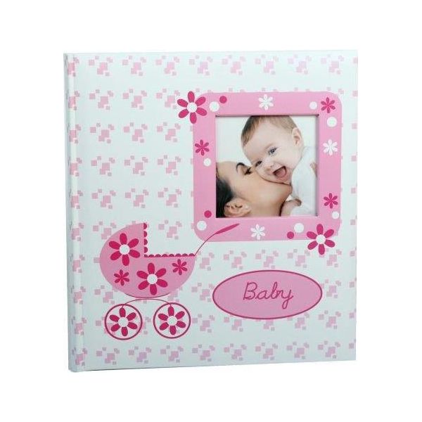 Album Fotografico Per Bambini Con Angoli Baby Buggy Rosa-image