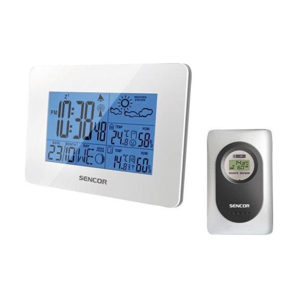 Stazione Meteorologica Digitale Sencor Sws 51 W Bianco-image