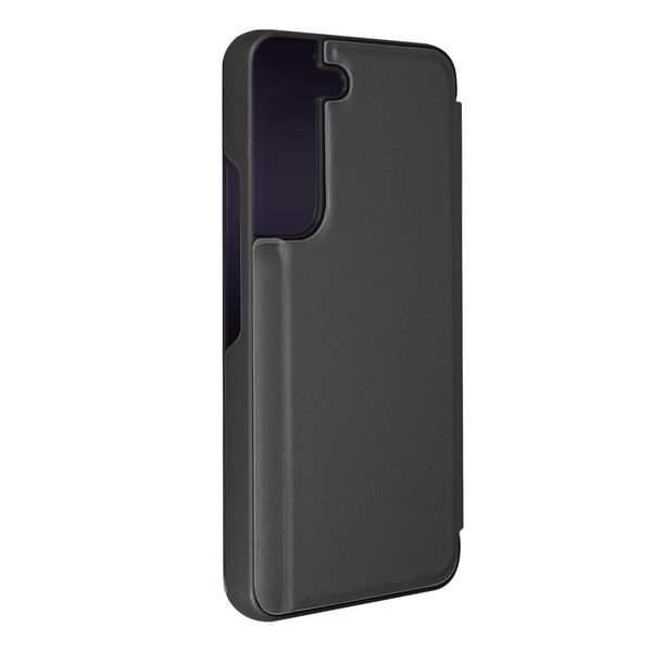 Avizar, Samsung Galaxy S22 View Cover Con Effetto Specchio E Funzione Stand, Nero-image