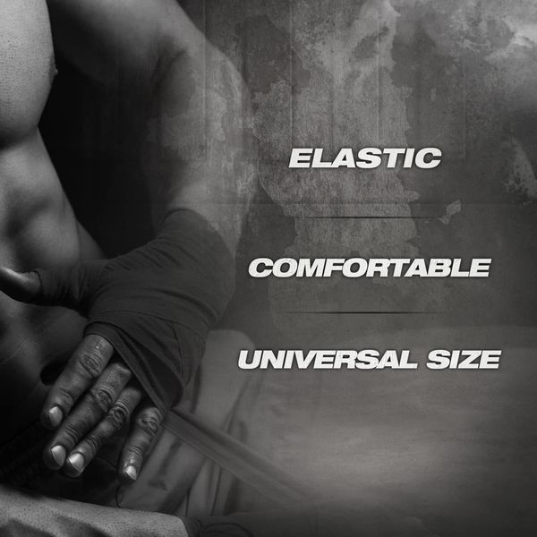 Dbx Bushido B1 Bendaggi Elastici Da Boxe 4 M, Rosso, Bendaggi Elastici Da Boxe Con Forte Chiusura In Velcro, Bendaggi Da Boxe Per Pugilato, Mma, Kickboxing E Arti Marziali-image