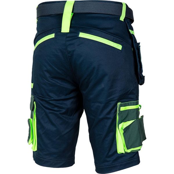 Neo Tools Premium Pantaloncini Blu - Pantaloni Da Lavoro In Denim - Pantaloni Di Sicurezza Pantaloni Protettivi Abbigliamento Da Lavoro Estivo - Taglia Xs-image