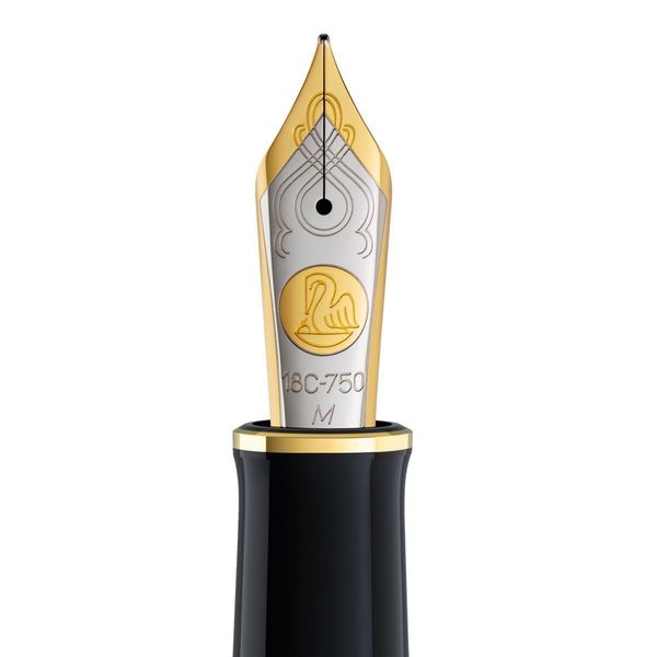 Pelikan 987594 Stilografica Pelikan "SouveräN 1000"", Nero/Verde, M"-image