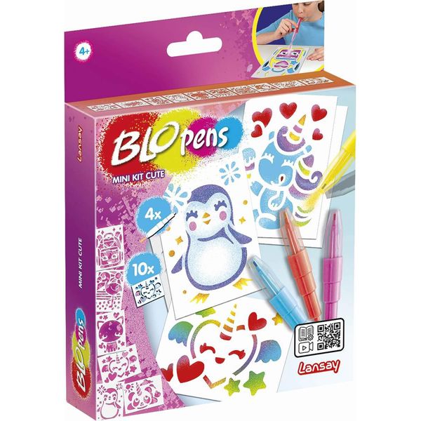 Lansay - Set Di Penne Spray Blopens Mini Cuori-image