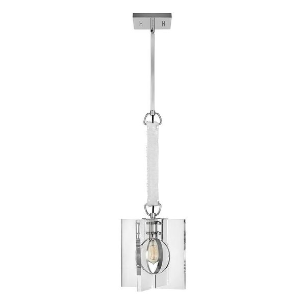 Lampada A Sospensione Ludlow In Nichel Lucido 1Xe27 60W Quintiesse-image