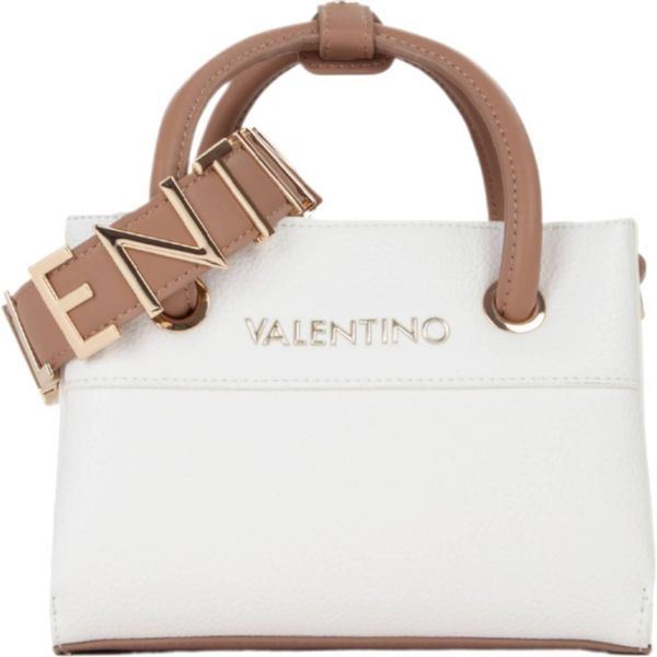 Valentino Borse Borsa A Mano In Ecopelle Alexia Tote S Bianco/Cuoio-image