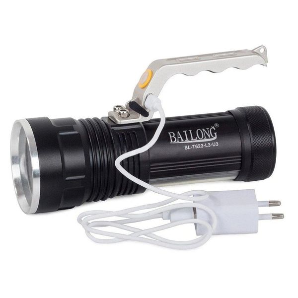 Torcia Usb Bailong BL-T623 Led Zoom Tipo Cree XM-L T6-image