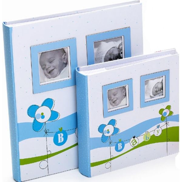 Album Fotografico Per Bambini Con Angoli Lucky Baby 29X32/60 Blu-image