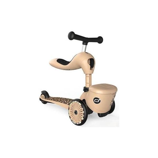 Scoot & Ride Highwaykick 1 Lifestyle 2W1 Pilota E Vacanze Con Borsa Chiusa 1-5 Anni Leopardo-image