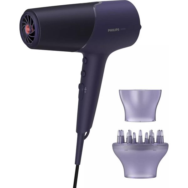 Philips Serie 5000 BHD514/00, Corrente Continua, Viola, Anello Di Sospensione, 1,8 M, 2300 W, 220 - 240 V-image