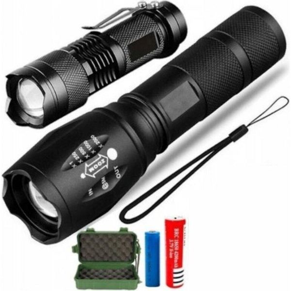 2X Torcia Led Cree XM-L T6 E Q5 2X Zoom-image