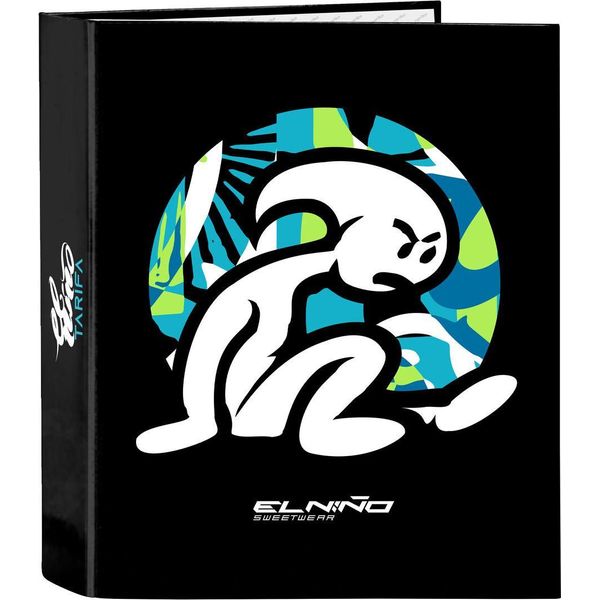 Raccoglitore Ad Anelli El NiñO Green Bali Black A4 (27 X 33 X 6 Cm)-image