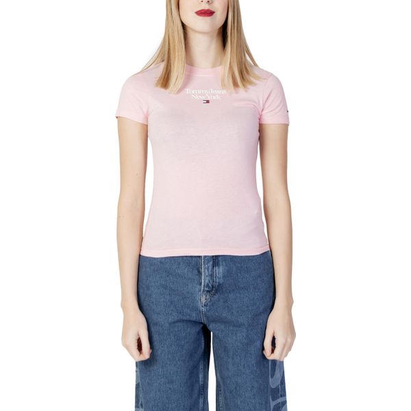 Tommy Hilfiger Jeans T-Shirt Donna Cotone Rosa GR75985 - Taglia: Xs-image