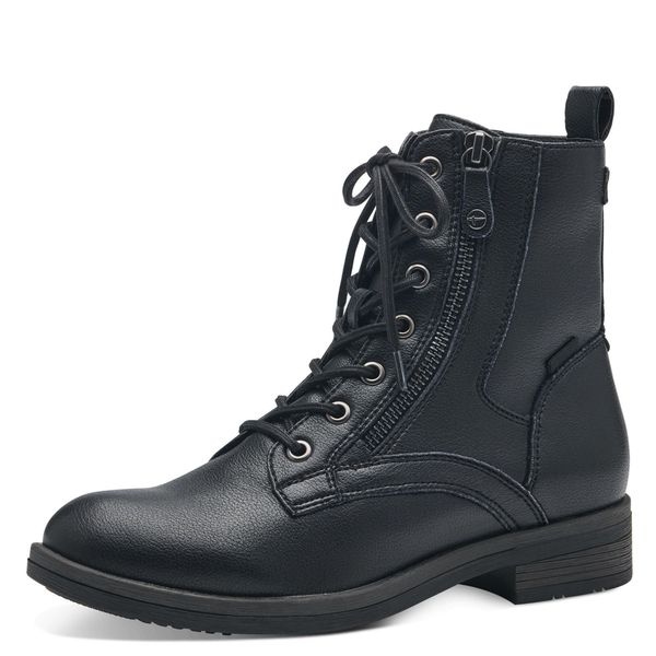 Tamaris Donna Stivale Stivaletto Allacciatura Con Cerniera Scarpa Invernale 1-25107-41, Dimensione:38 Eu, Colore:Nero-image