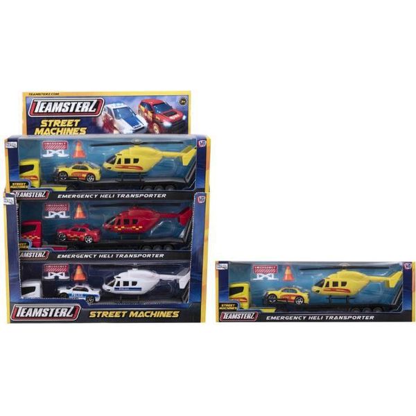 Teamsterz Teamsterz Die-Cast Playset Heli Transporter, 26 Cm-image