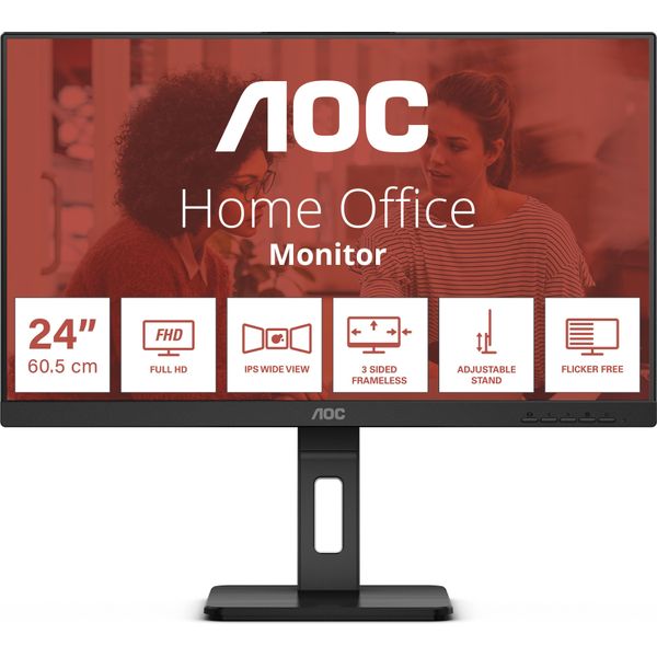 Aoc 24E3QAF - Monitor Led - 24" - 1920 X 1080 Full Hd (1080P)"-image
