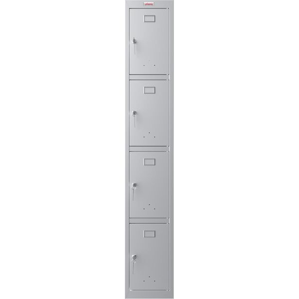 Phoenix Locker Armadietto Grigio PL1430GGK, 4 Armadietti 30,0 X 50,0 X 183,0 Cm-image
