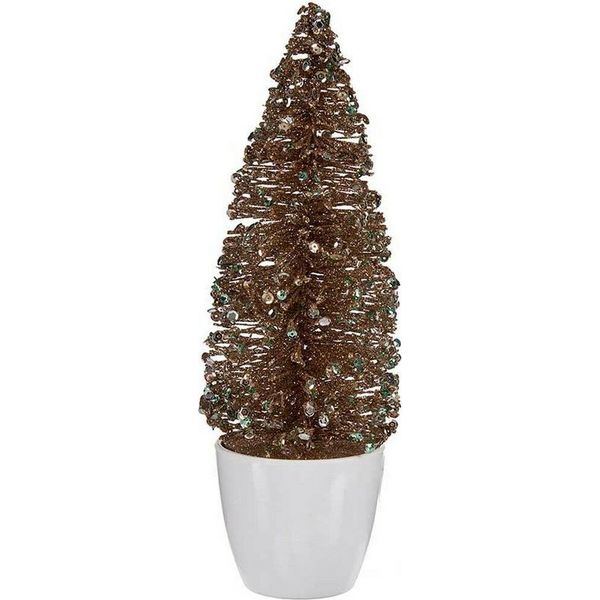 Albero Di Natale Piccolo Menta In Plastica Champagne Menta 9 X 28 X 9 Cm-image