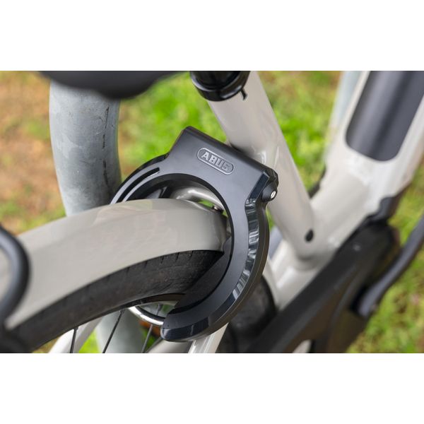 Blocco Telaio Abus 6950M Xplus Granit - Per Tutti I Telai Di Biciclette Comuni - Regolabile Universalmente - Immobilizzatore Per Biciclette - Variante R - La Chiave Non Può Essere Rimossa Quando Il Blocco è Aperto-image