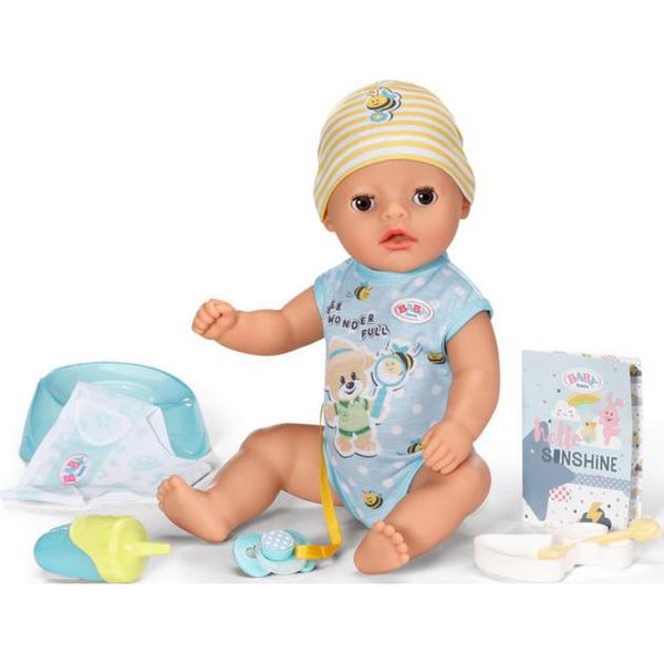 Baby Born Lukas (Little Baby Boy) - Bambola Di 36 Cm - 7 Funzioni Incl. Accessori E Tutina - Funziona Completamente Senza Batterie - Adatto A Bambini A Partire Da 1 Anno-image