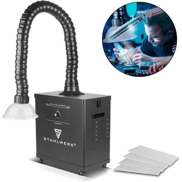 Stahlwerk FE-210 St Unità Di Aspirazione Fumi Con Triplo Filtro E Sistema Di Aspirazione Da 210 W-image