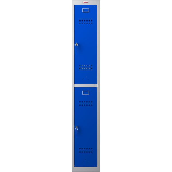Armadietto Phoenix Armadietto Blu, Grigio PL1230GBK, 2 Armadietti 30,0 X 50,0 X 183,0 Cm-image