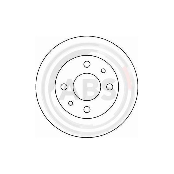 A.B.S. 16595 - Disco Freno Oe 40206 0M602 Per Almera I (N15)-image