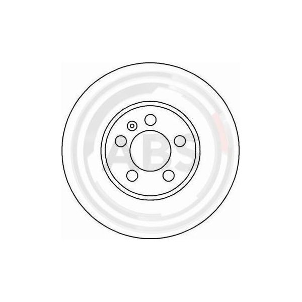 A.B.S. 16265 - Disco Freno Oe 3A0 615 301 Per Golf Iii (1H), Passat (35I), Vento (1H)-image