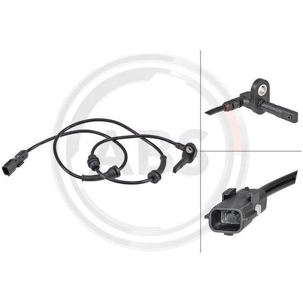 A.B.S. 30208 - Sensore Di Velocità Ruota Oe 4790000Q0F Per Movano B (X62)-image