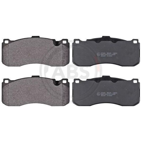 A.B.S. 37689 - Set Di Pastiglie Freno Oe 34 11 6 786 044 Per R56, Serie 3 E91, Serie 3 E92, Serie 3 E93, Serie 3 E90, Serie 1 E82, Serie 1 E88, Serie 1 E87, Serie 1 E81-image