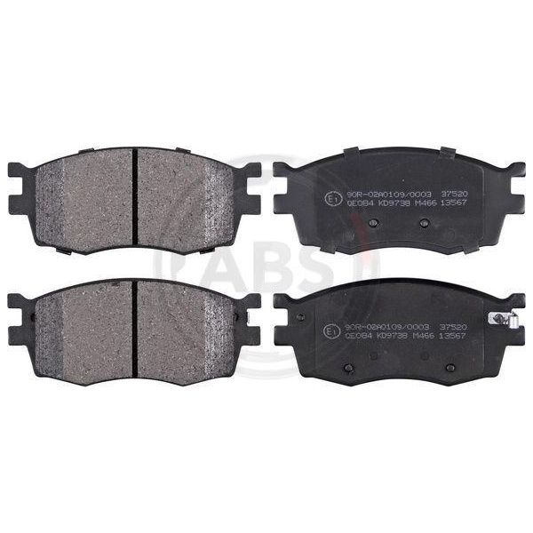 A.B.S. 37520 - Set Di Pastiglie Freno Oe 58101 1GA00 Per Rio Ii Jb, I20 Pb, Accent Iii Mc-image