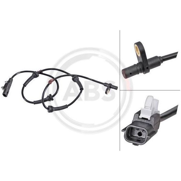 A.B.S. 31698 - Sensore Oe 479004EA0B, Velocità Ruota Per Qashqai Ii (J11)-image