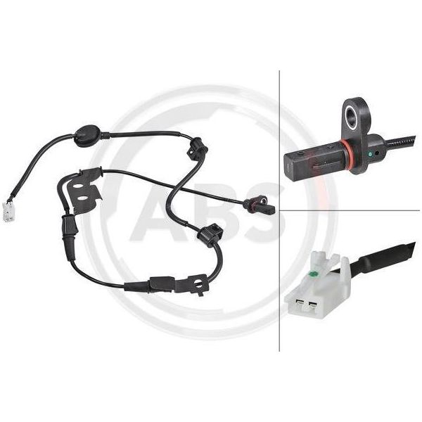 A.B.S. 31862 - Oe 59910A6300 Sensore, Velocità Ruota Per Pro Ceed (Jd), Ceed (Jd), I30 (Gd)-image