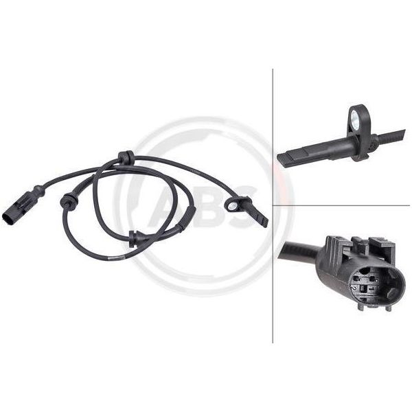 A.B.S. 31835 - Sensore Oe 51742256, Velocità Ruota Per Spider (939), Brera (939), 159 (939)-image