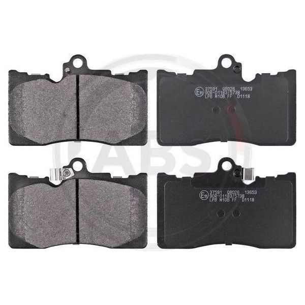 A.B.S. 37591 - Oe 04465 22340 Set Di Pastiglie Freno Per Gs L1, Gs S19, Rc C1-image