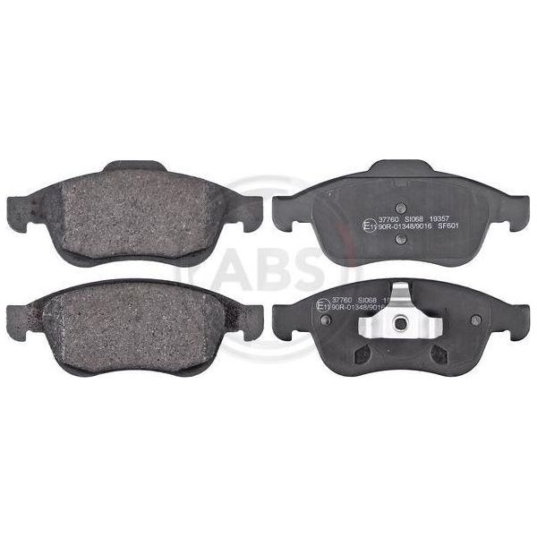A.B.S. 37760 Set Di Pastiglie Freno, Freno A Disco Oe 410600379R Compatibile Con Dokker, Duster, Lodgy, Juke, Arkana, Captur, Clio, Express, Fluence, Megane, Scenic, Zoe-image