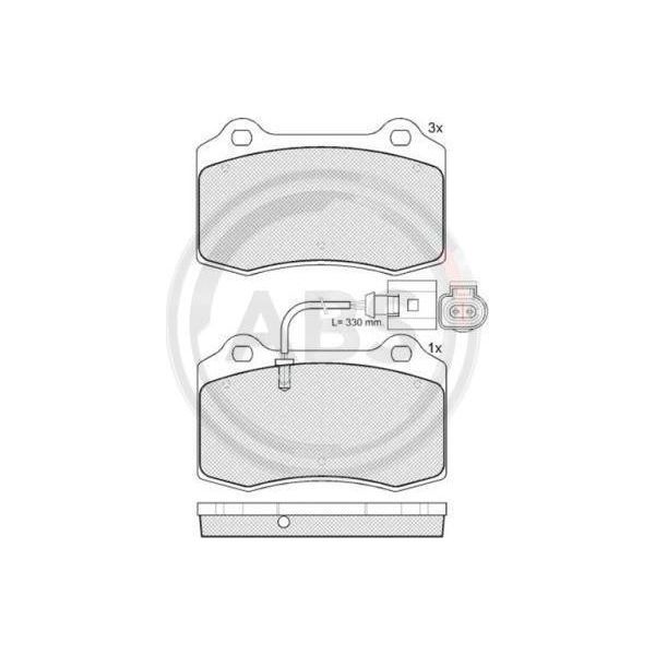 A.B.S. 38592 - Set Di Pastiglie Freno Oe 1ML 698 151 Per Leon 1M1-image