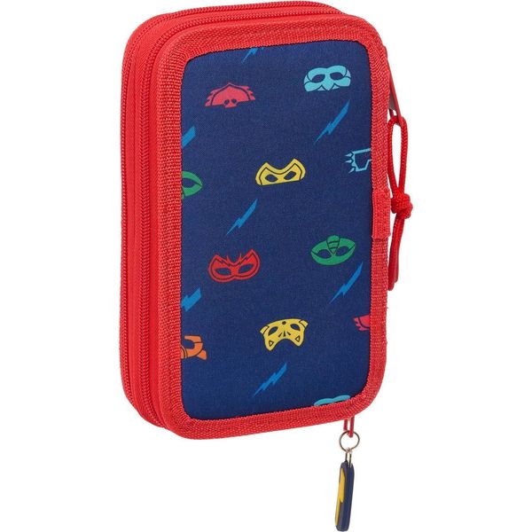 Astuccio Per Matite Pj Masks Ready Blu Navy 12,5 X 19,5 X 4 Cm 28 Pezzi-image