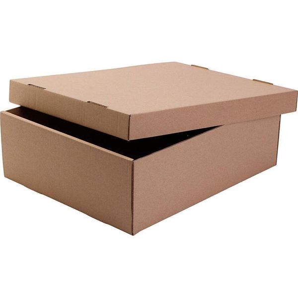 Creativ Company School Box Scatola Di Cartone Con Coperchio Marrone-image