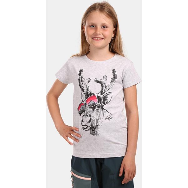 T-Shirt In Cotone Per Bambina Kilpi MALGA-JG, Bianca, Taglia 98-image