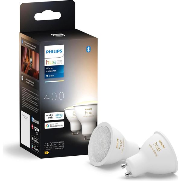 Philips By Signify Philips Hue White Ambience GU10 – Smart Spotlight – (2-Pack)-image