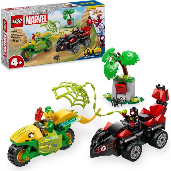 Lego Lego® Spidey E I Suoi Super Amici 11198 Divertimento All'insegna Dell'azione Con Spin Ed Electro Nei Loro Dinosauri Velocisti 11198-image