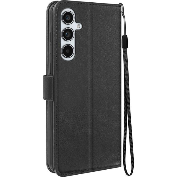 Mayaxess, Custodia A Portafoglio Samsung Galaxy A55 Funzione Stand Con Cinturino, Nero-image